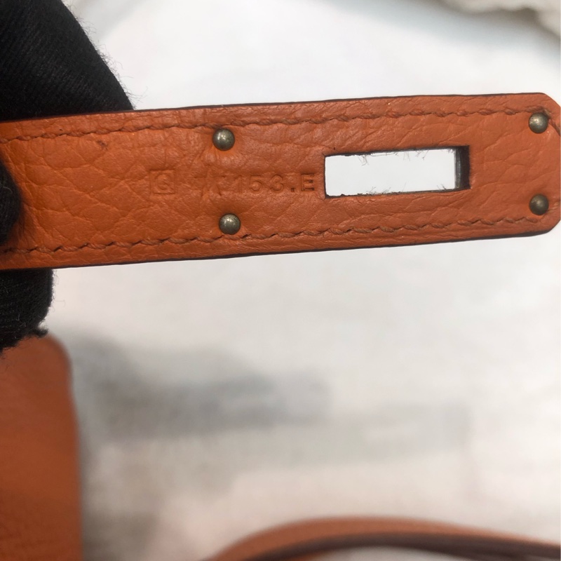 Hermes 吉卜賽 橙色銀扣TC XB731-26