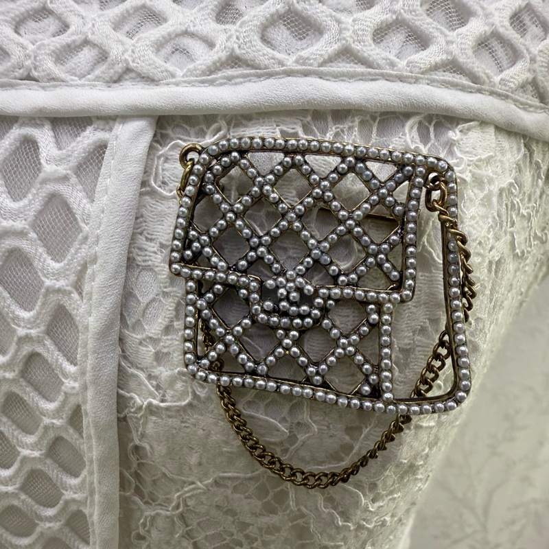 Chanel 珍珠手袋胸針-2