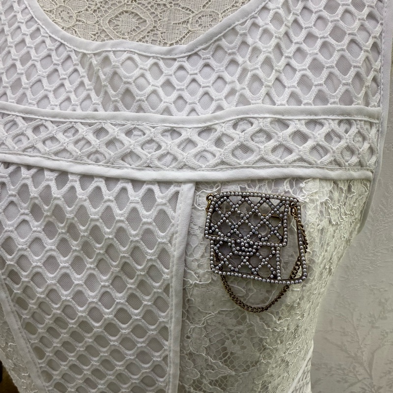 Chanel 珍珠手袋胸針-3