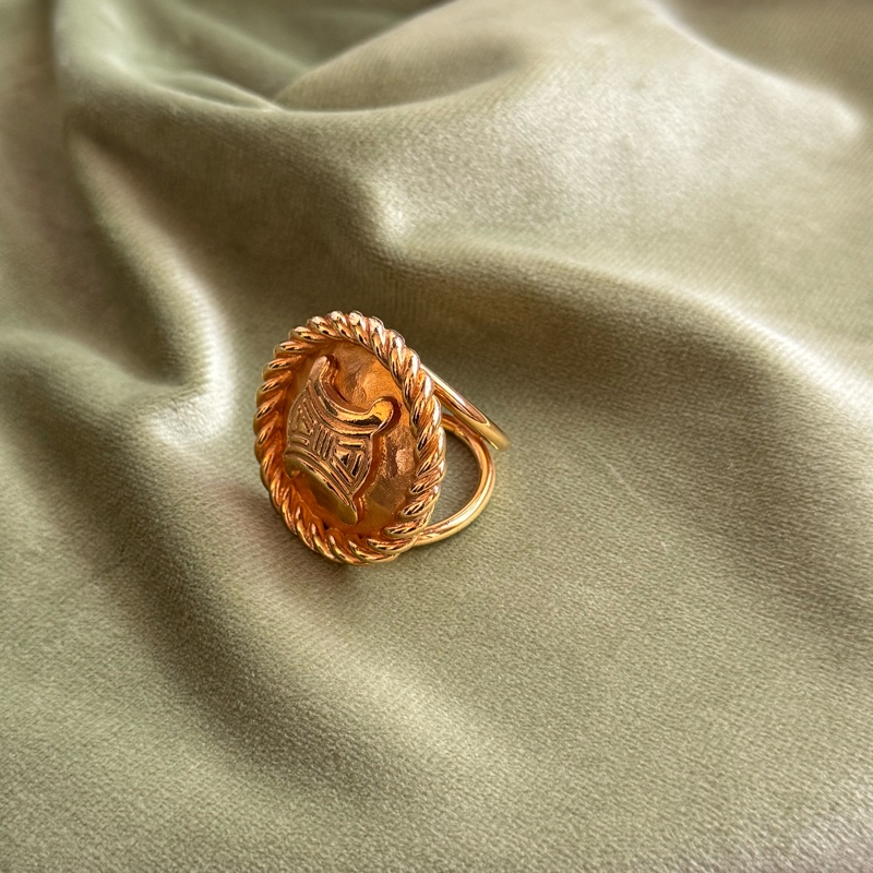 Celine 凱旋門絲巾扣鍍金 附原裝防塵袋-12