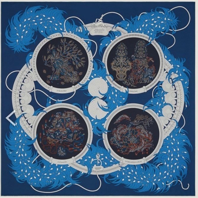 愛馬仕 絲巾 hermes 90X90-0