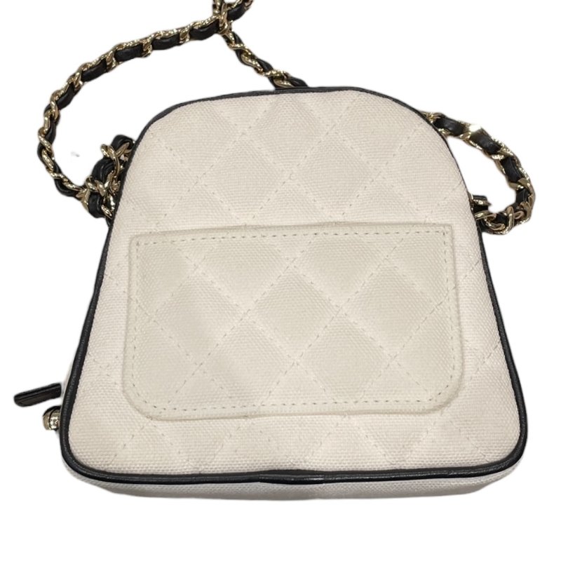 CHANEL 香奈兒 MINI網球包 帆布 白色 金扣 2022-2023 AP3150-2