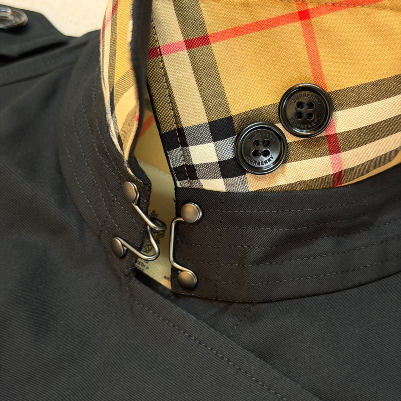 BURBERRY英國滑鐵盧黑色風衣UK8-8