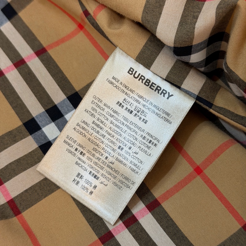 BURBERRY英國滑鐵盧黑色風衣UK8-14