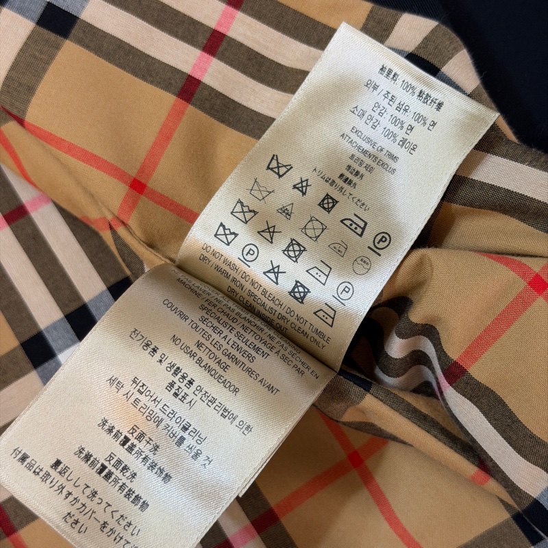 BURBERRY英國滑鐵盧黑色風衣UK8-15