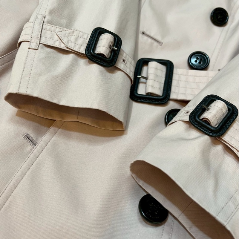 BURBERRY英國冰晶粉紅風衣UK8-7