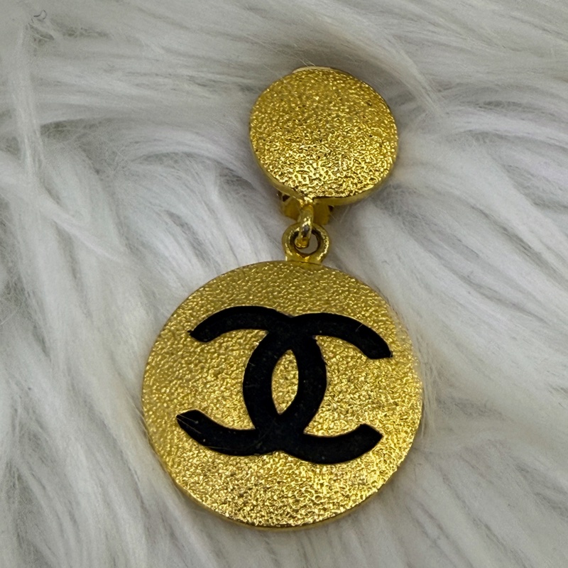 Chanel 古董24k 單隻耳環/吊墜/ 胸針-0