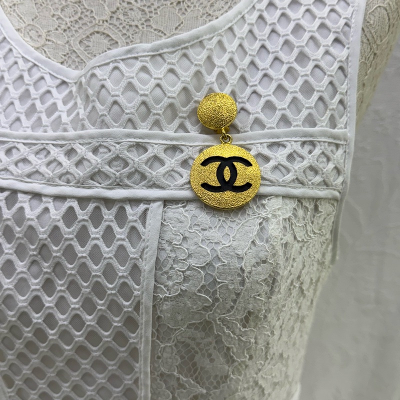 Chanel 古董24k 單隻耳環/吊墜/ 胸針-6