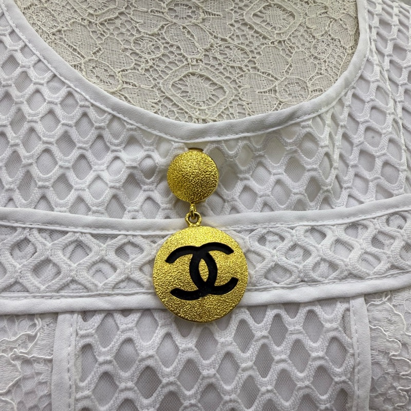Chanel 古董24k 單隻耳環/吊墜/ 胸針-7