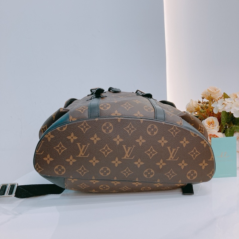 MS0481 LOUIS VUITTON 路易威登經典花紋中號後背包 CHRISTOPHER BACKPACK MM MONOGRAM CANVAS-4