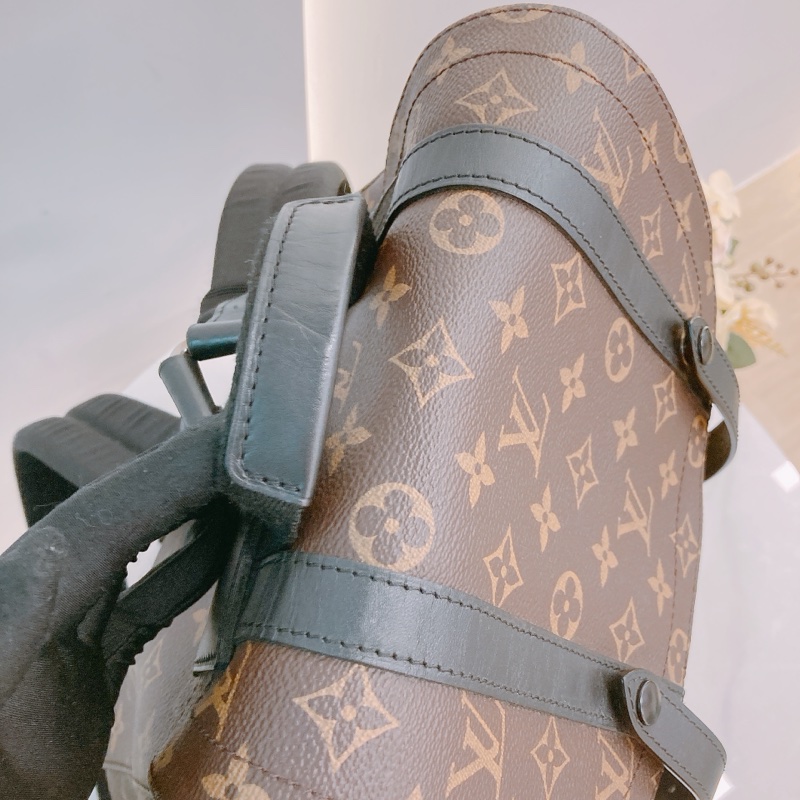 MS0481 LOUIS VUITTON 路易威登經典花紋中號後背包 CHRISTOPHER BACKPACK MM MONOGRAM CANVAS-9