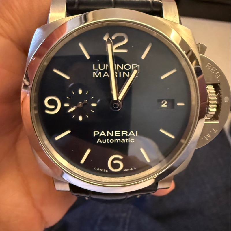 ⌚ Panerai Luminor Marina PAM01313 🖤 藍面｜自動上鍊｜經典護橋設計-3