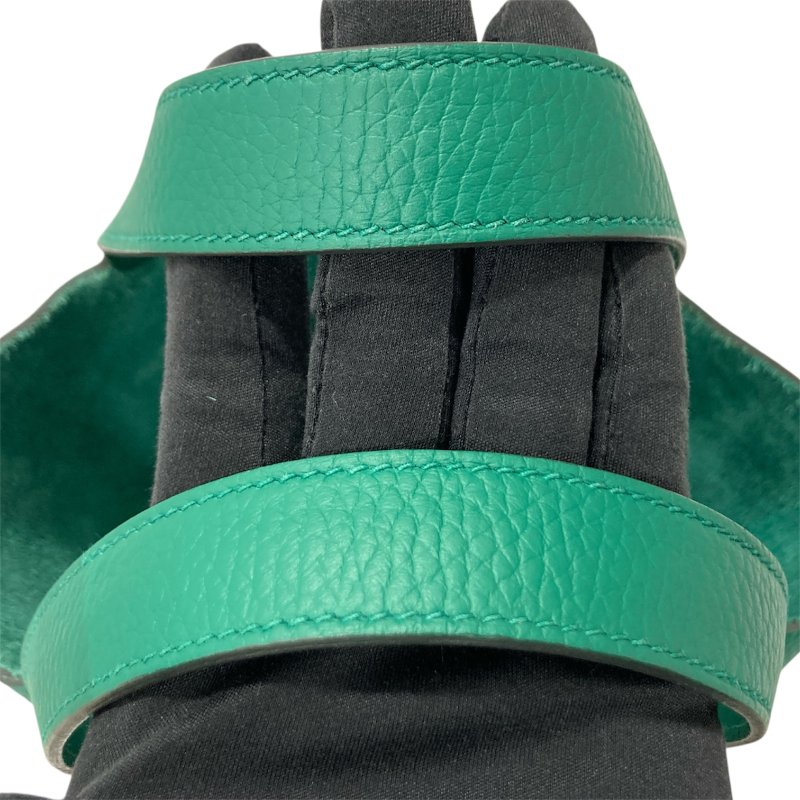 HERMES 愛馬仕 W刻 Picotin 18 菜籃子 牛皮 手挽袋 手提包 綠色 銀釦-9