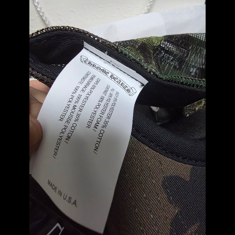 克羅心chrome hearts 迷彩帽-11