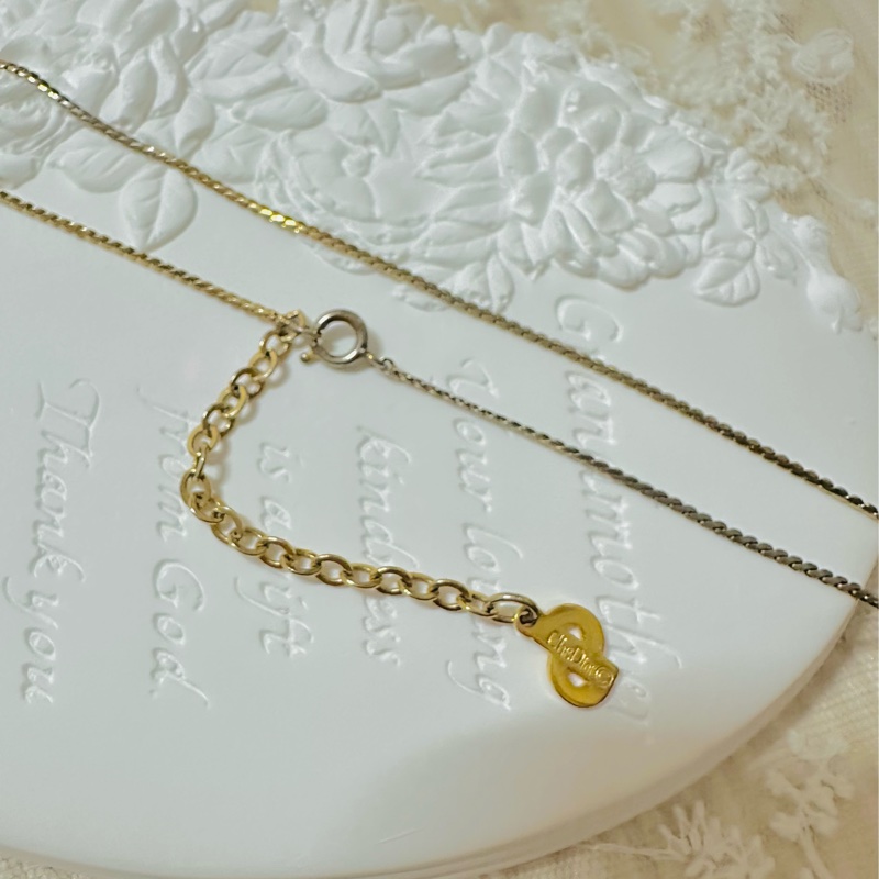 Christian Dior 經典CD標誌水鑽項鍊✨-6