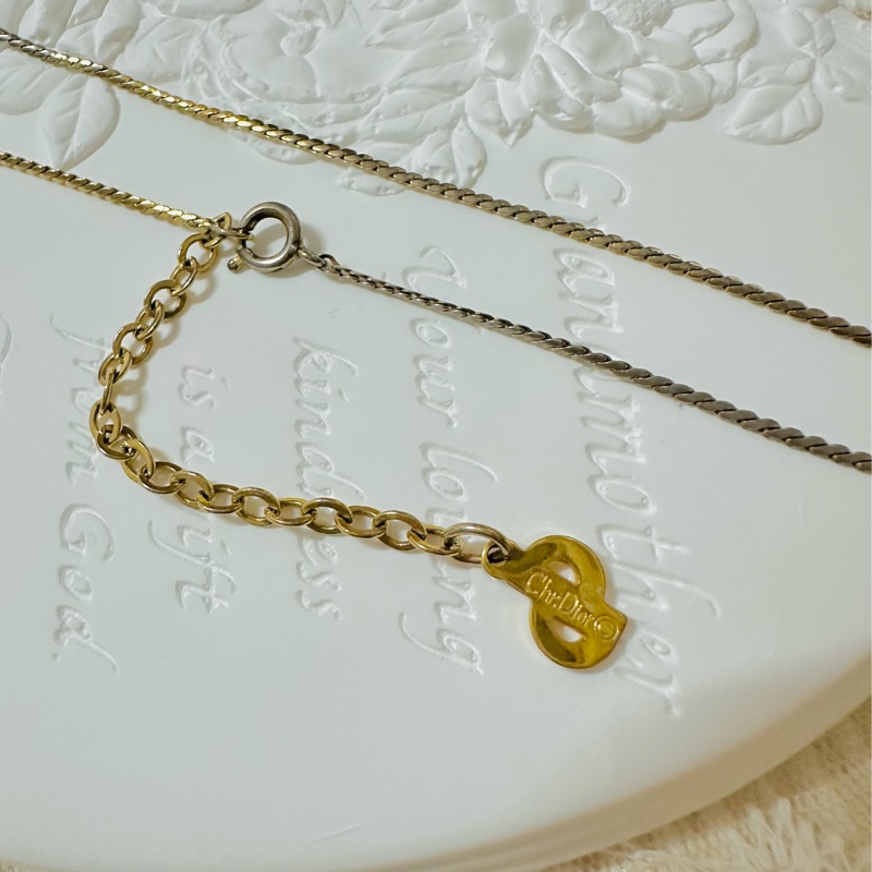 Christian Dior 經典CD標誌水鑽項鍊✨-7