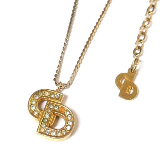 Christian Dior 經典CD標誌水鑽項鍊✨-8