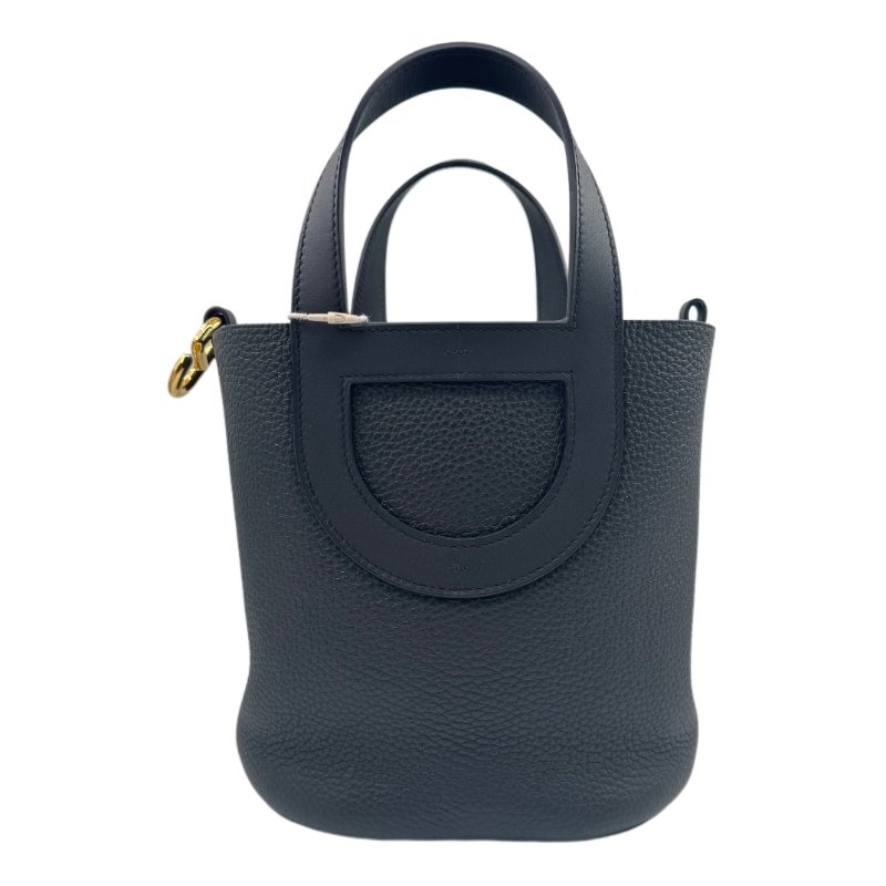 ［2843］愛馬仕 Hermès 豬鼻子菜籃子PICOTIN 18 (黑色金扣)手提包-0