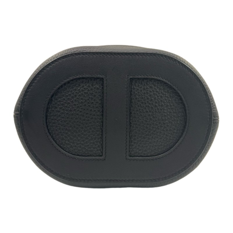 ［2843］愛馬仕 Hermès 豬鼻子菜籃子PICOTIN 18 (黑色金扣)手提包-4