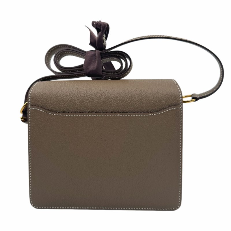 ［3362］愛馬仕 Hermès 豬鼻子 Roulis 19 (大象灰金扣)斜背包-1