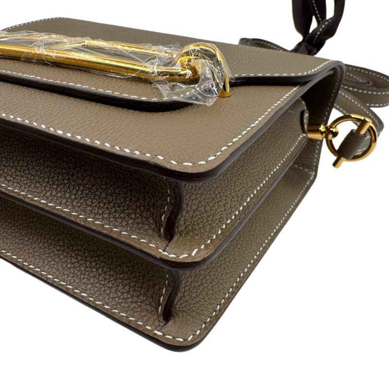 ［3362］愛馬仕 Hermès 豬鼻子 Roulis 19 (大象灰金扣)斜背包-8