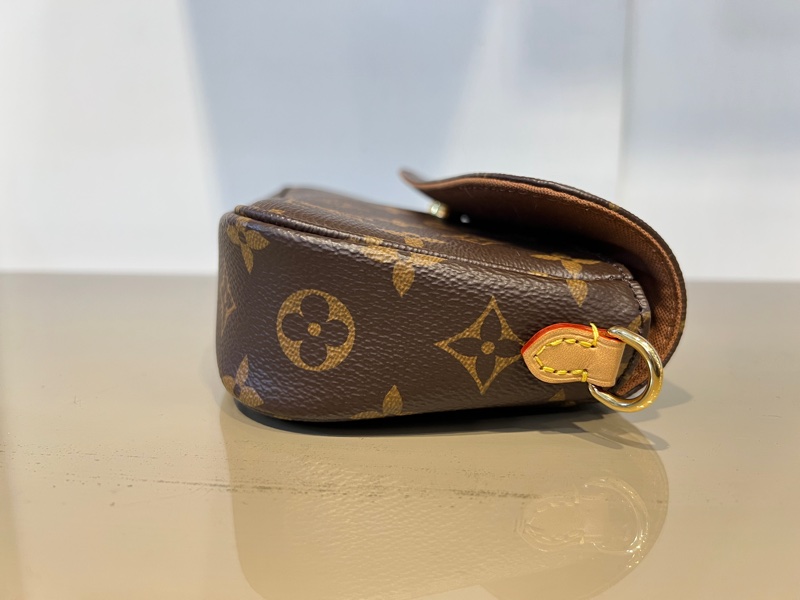 LV 原花Wallet on Chain Ivy 金釦下蓋肩斜背包-3