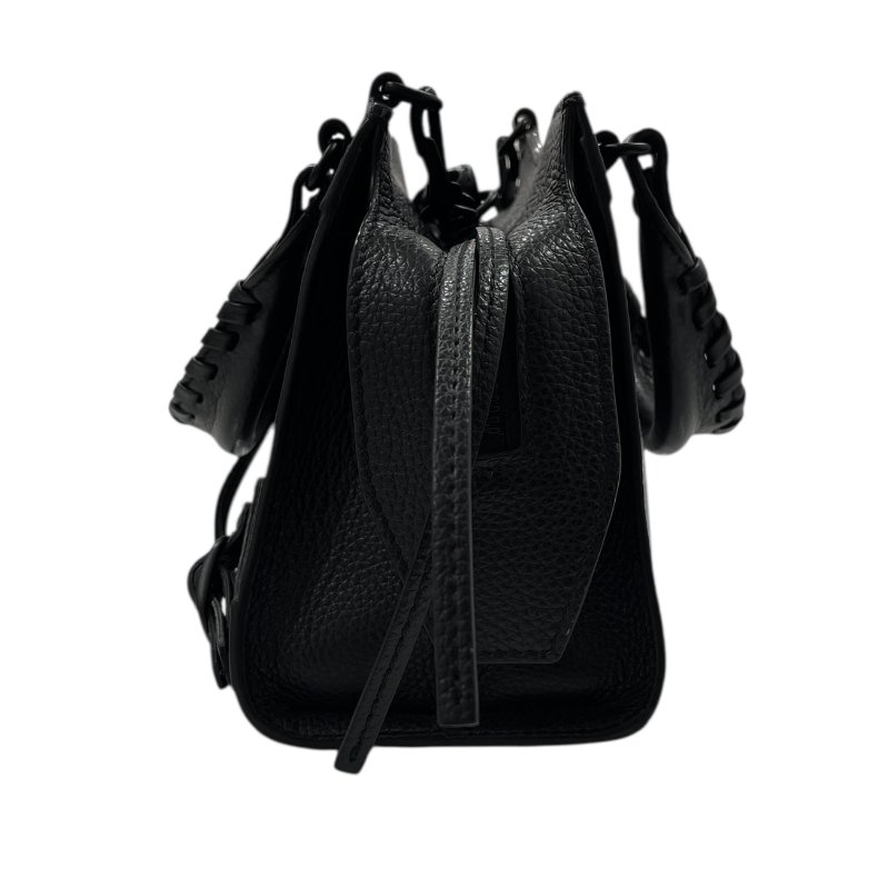 BALENCIAGA 巴黎世家 NEO CITY 迷你機車包 新款 皮革 黑色 黑釦 SO BLACK-4