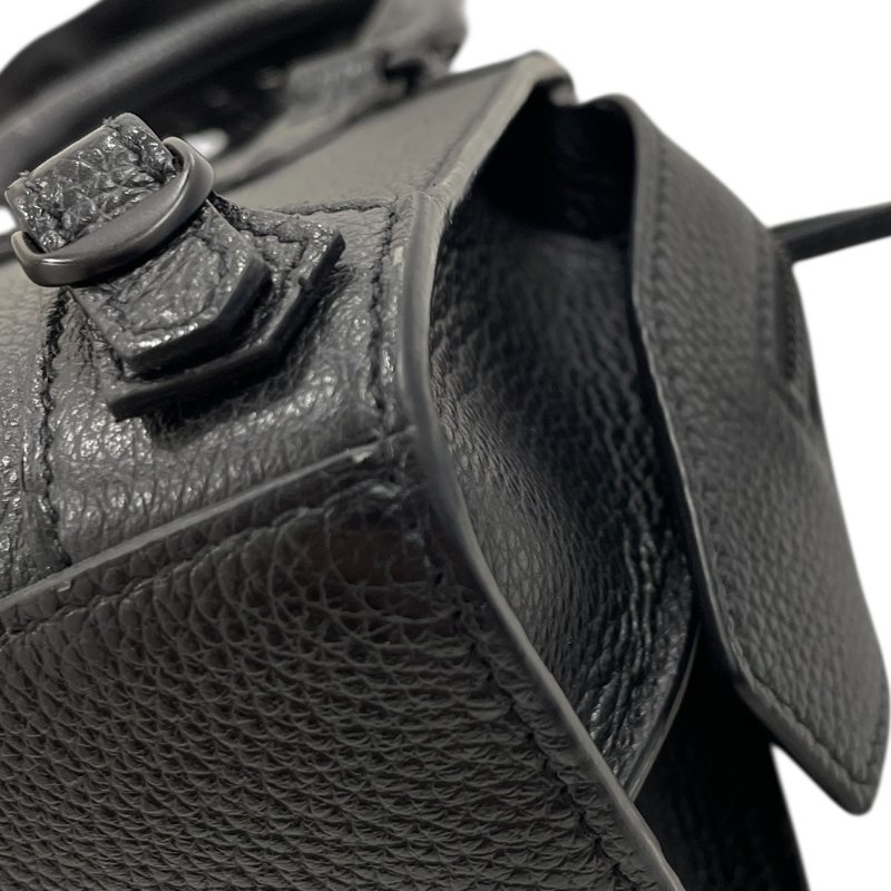 BALENCIAGA 巴黎世家 NEO CITY 迷你機車包 新款 皮革 黑色 黑釦 SO BLACK-7