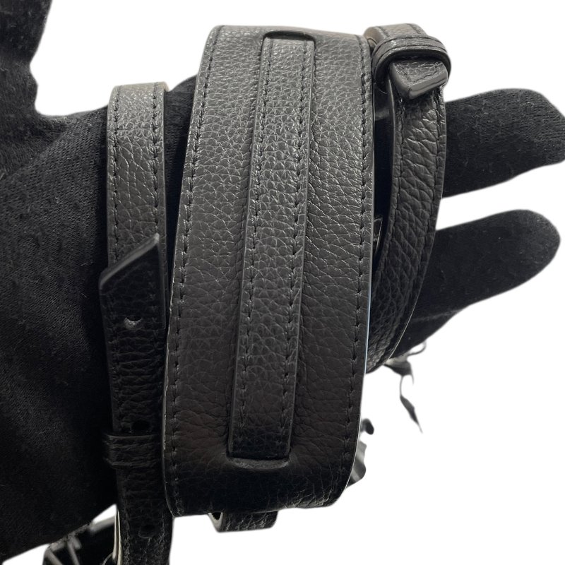 BALENCIAGA 巴黎世家 NEO CITY 迷你機車包 新款 皮革 黑色 黑釦 SO BLACK-13