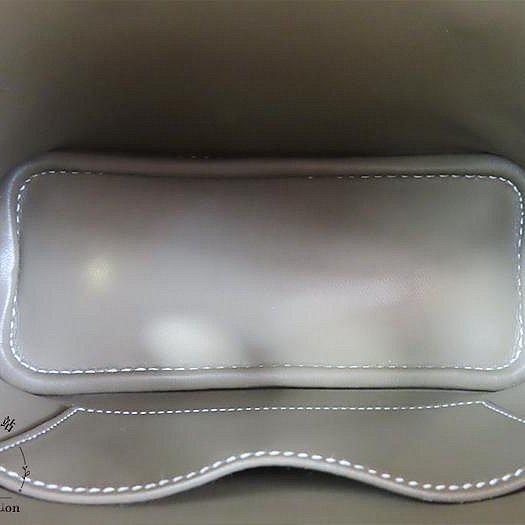 【巴黎站二手名牌專賣店】＊現貨＊HERMES 愛馬仕 真品＊B刻MINI BOLIDE大象灰牛皮金釦柏莉包 手提肩背斜背包-3