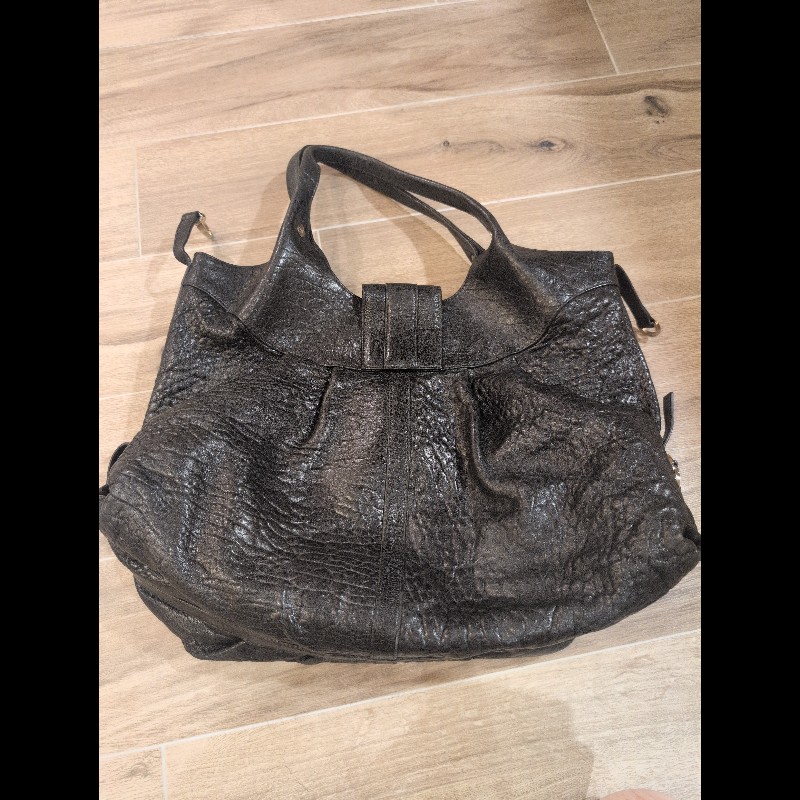 Bvlgari 寶格麗 Chandra 黑色皮革單肩包-7