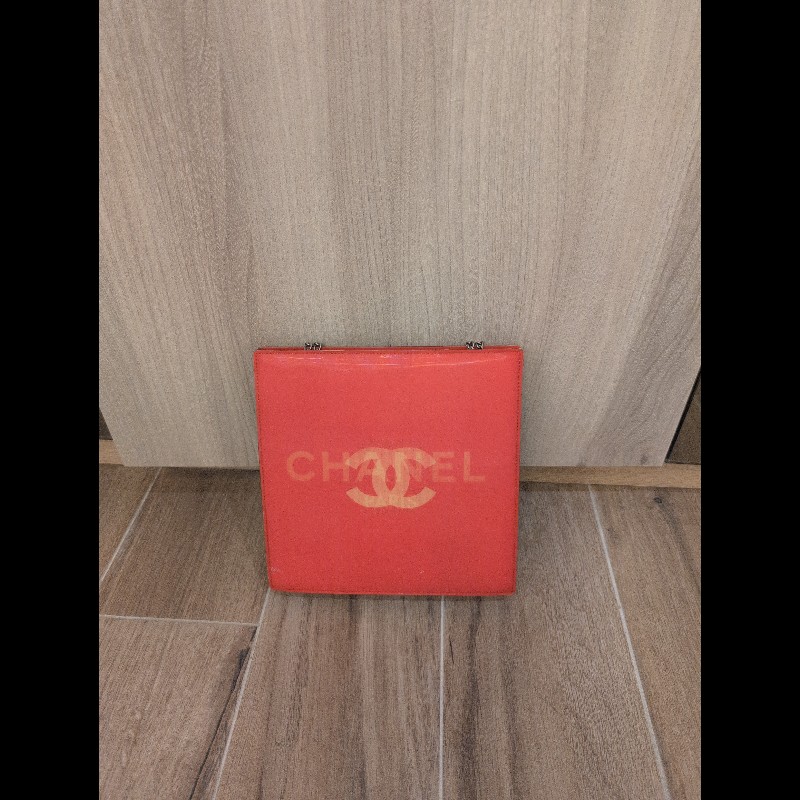 紅色 香奈兒 Chanel 幻彩漆皮鏈條包-3
