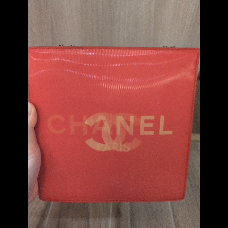 紅色 香奈兒 Chanel 幻彩漆皮鏈條包-6