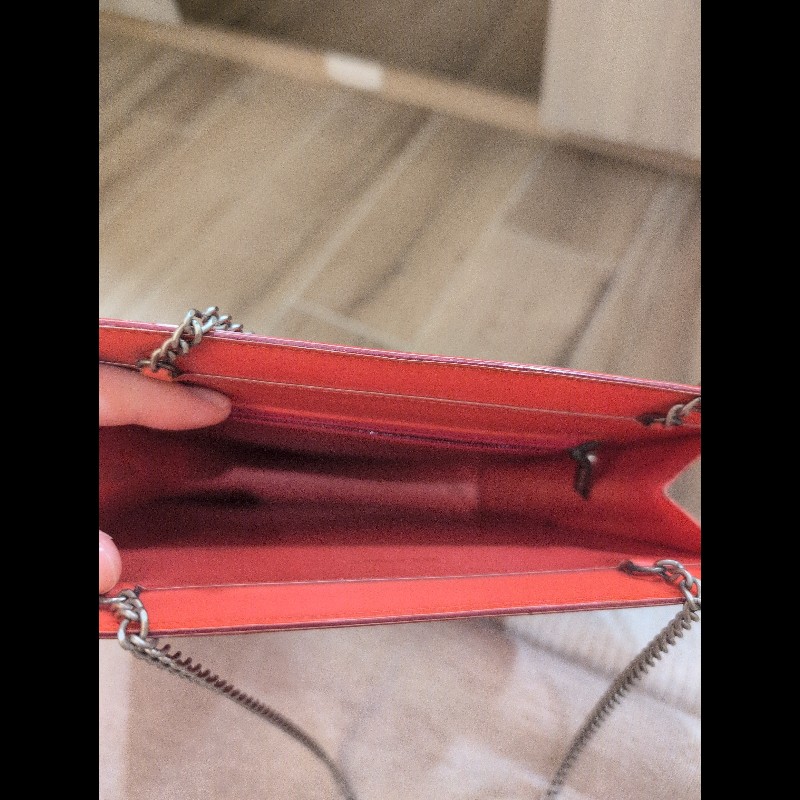 紅色 香奈兒 Chanel 幻彩漆皮鏈條包-8