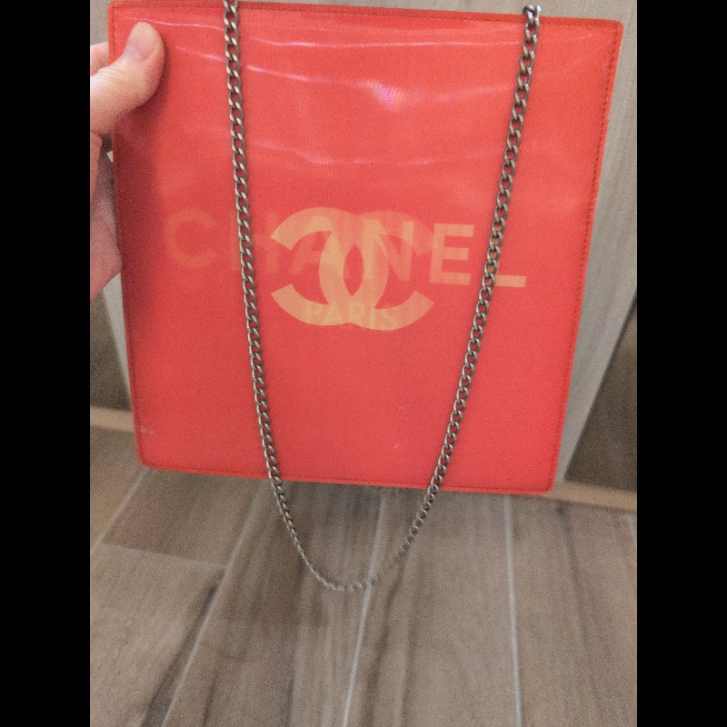 紅色 香奈兒 Chanel 幻彩漆皮鏈條包-9