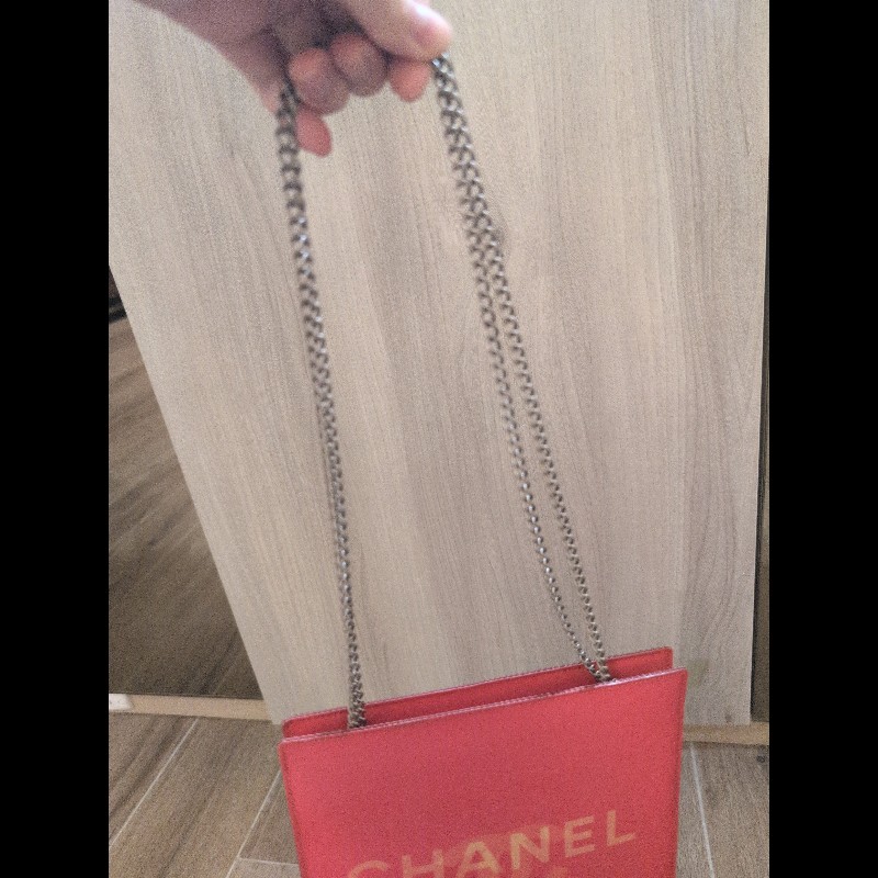 紅色 香奈兒 Chanel 幻彩漆皮鏈條包-10