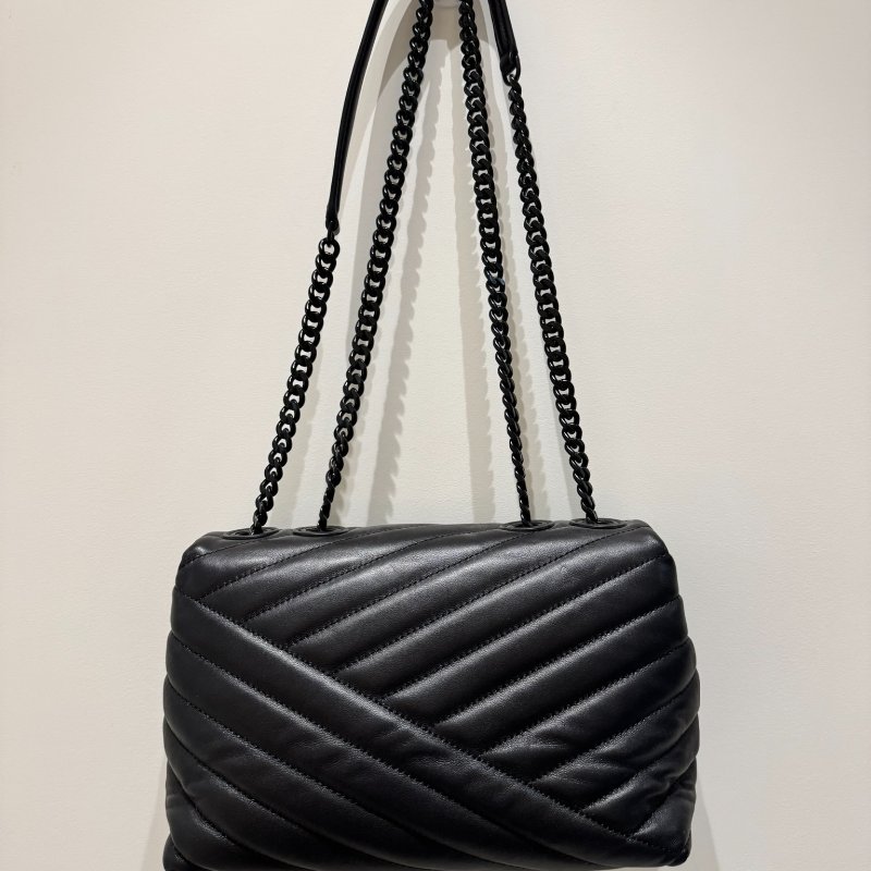 Tory Burch Kira Chevron 黑色 全新 單肩包-6