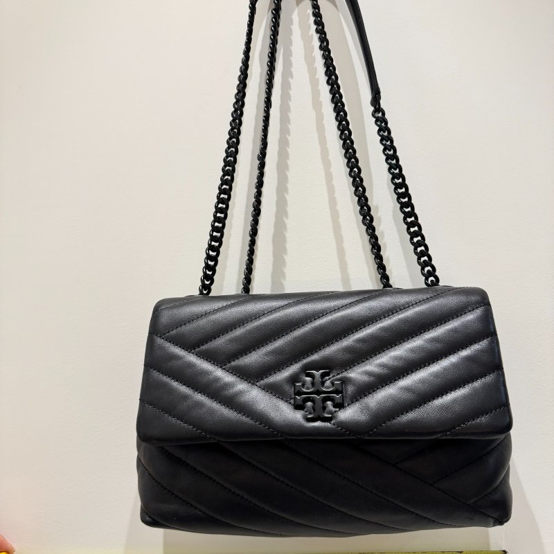 Tory Burch Kira Chevron 黑色 全新 單肩包-10