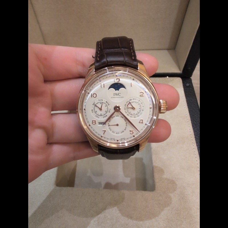 98成新 IWC Portugieser Perpetual Calendar IWC葡萄牙系列萬年曆腕錶 IW503302-1