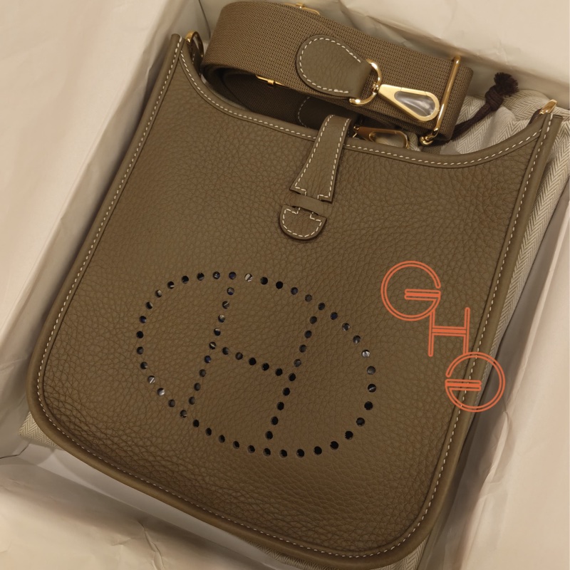 Hermes Evelyne 23 / 大象灰 / 金扣/ K /TC ( 全新)-4