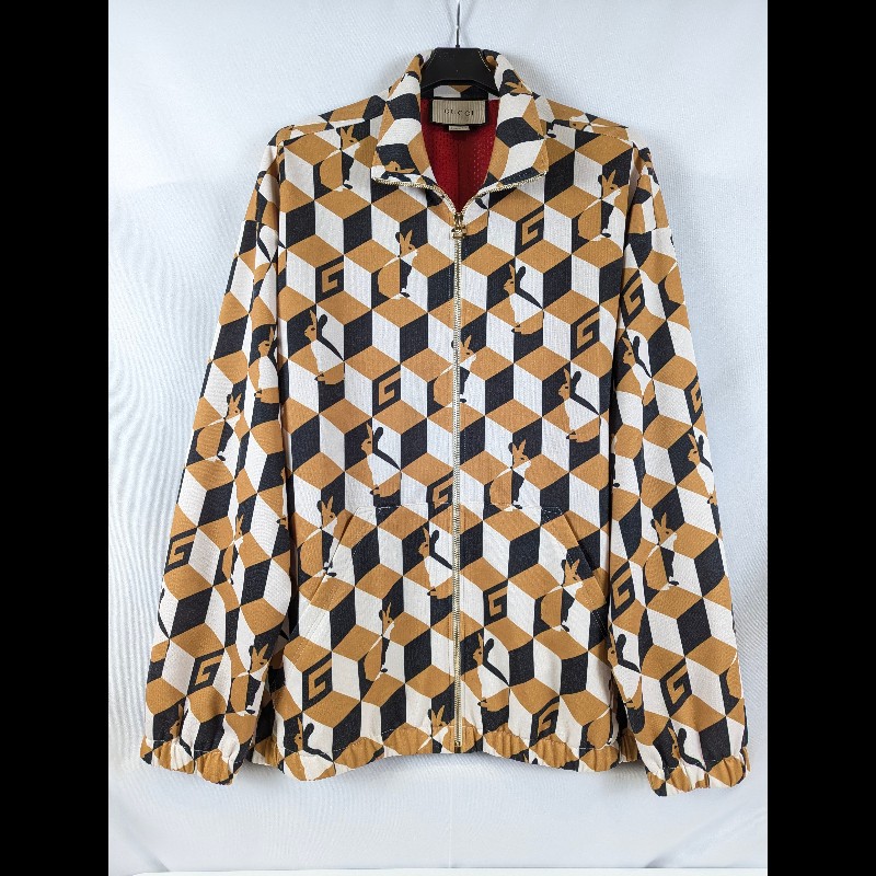 莉亞精品♡Gucci 新年限定棒球外套 尺碼L 九新美品-0