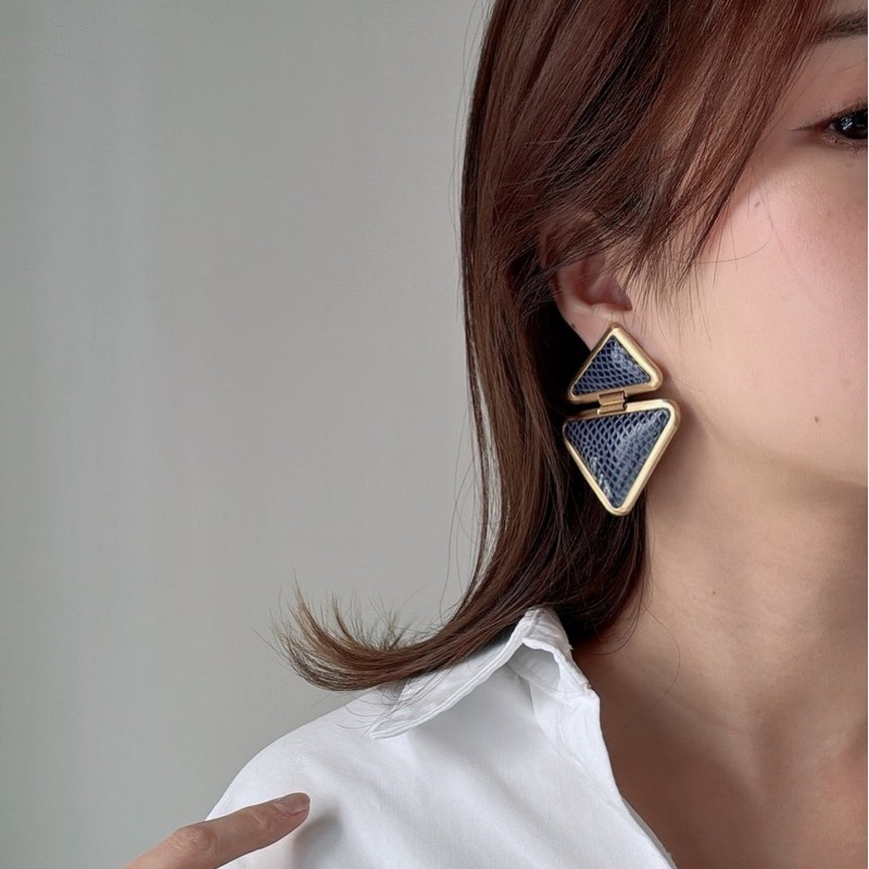 Loewe 皮革耳夾 耳環-0