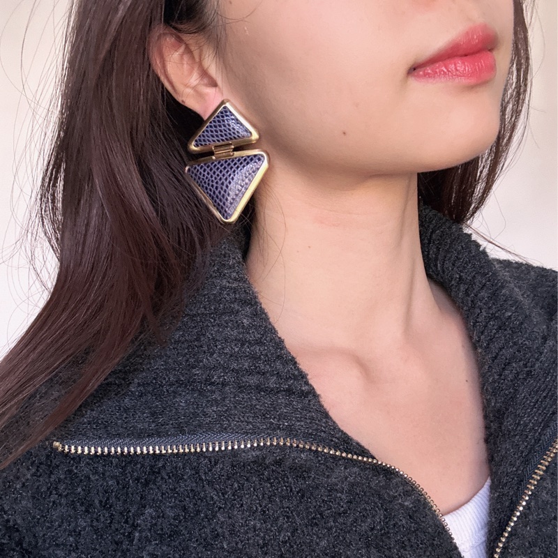 Loewe 皮革耳夾 耳環-2