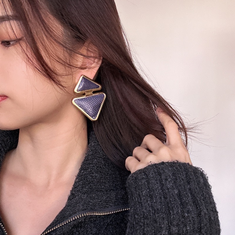 Loewe 皮革耳夾 耳環-3