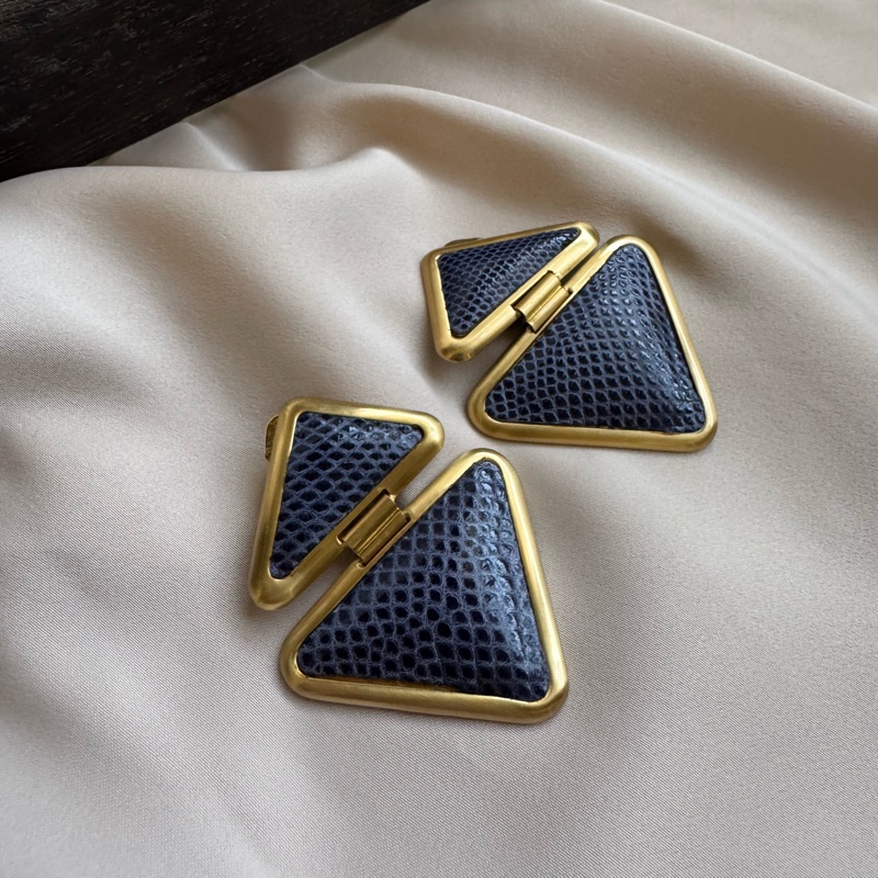 Loewe 皮革耳夾 耳環-4