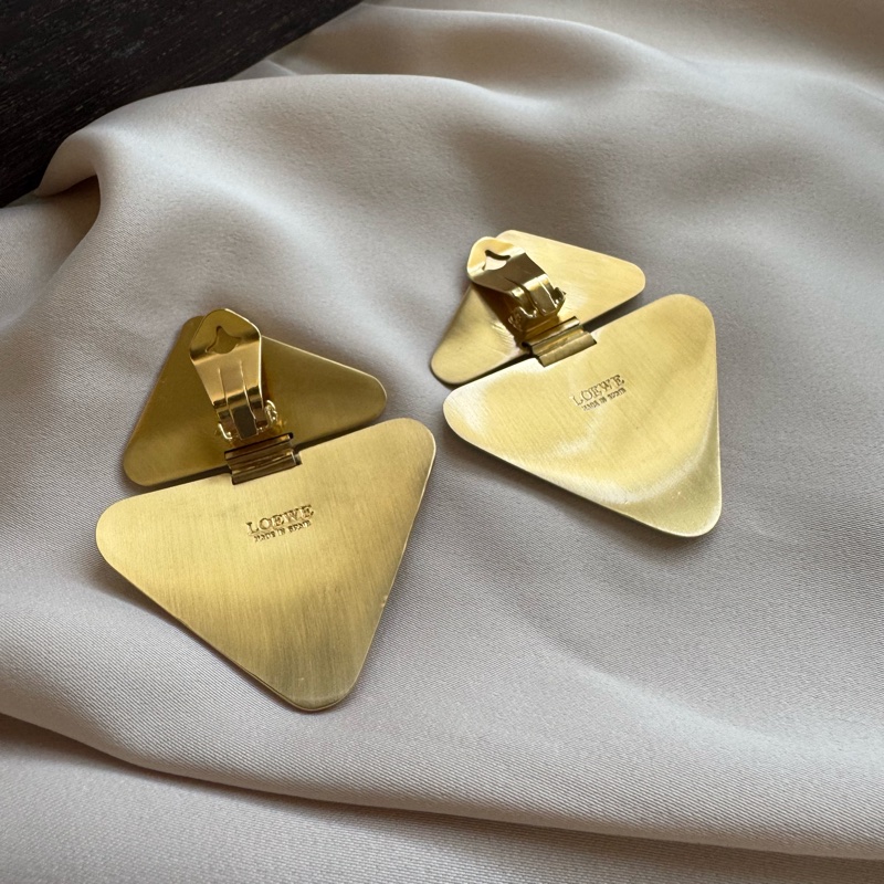 Loewe 皮革耳夾 耳環-7