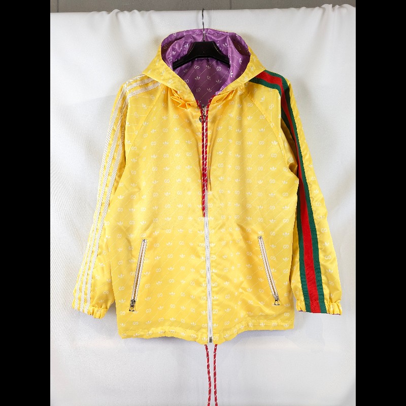莉亞精品♡GuccixAdidas 聯名滿印外套 尺碼40 九新美品-0