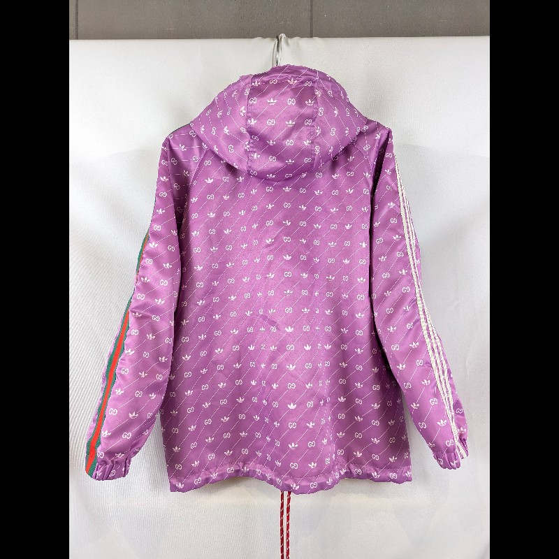 莉亞精品♡GuccixAdidas 聯名滿印外套 尺碼40 九新美品-3