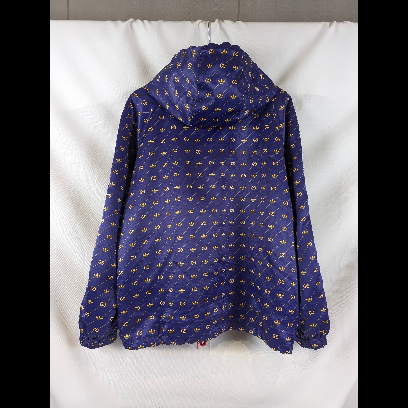 莉亞精品♡GuccixAdidas 聯名滿印外套 尺碼46 九新美品-1