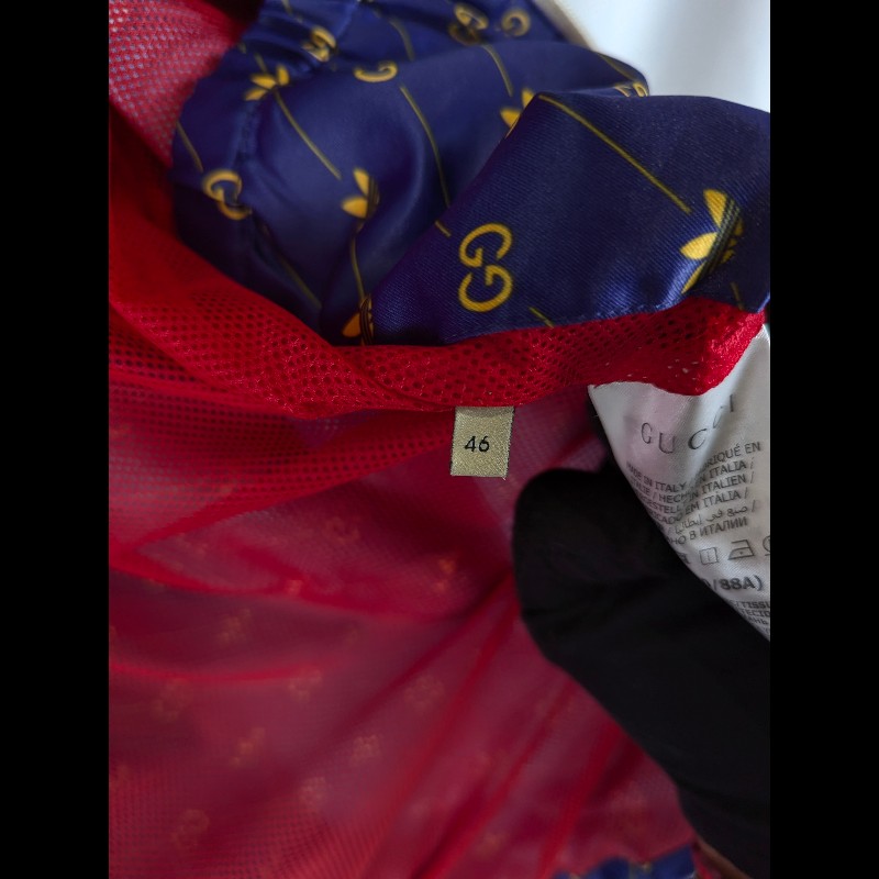 莉亞精品♡GuccixAdidas 聯名滿印外套 尺碼46 九新美品-4